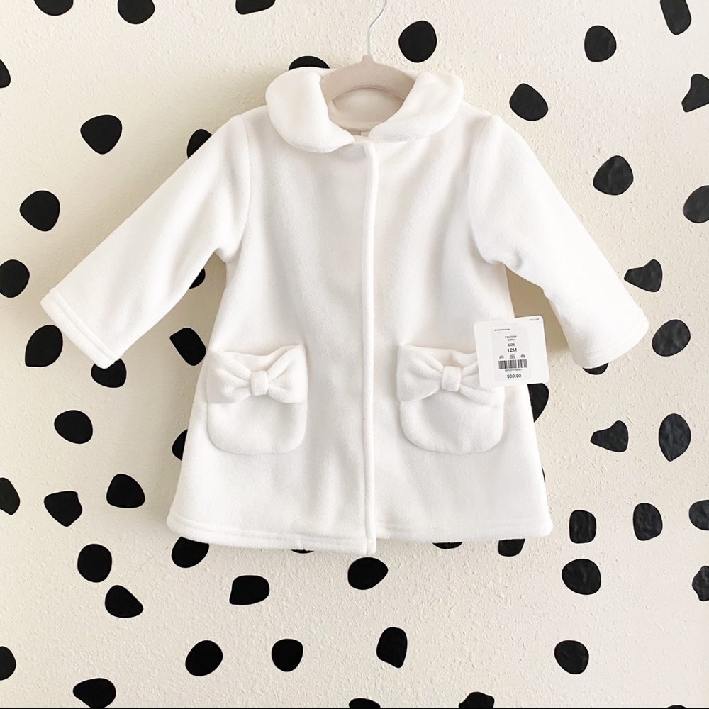 Baby Fleece Warm Pea Trench Coat